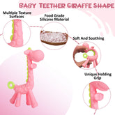 BPA Free Silicone Teething Toy for Baby (Pink)